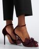 Aquazzura Aquazzura Lover lace-trimmed mesh sandals - 3