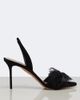 Aquazzura Aquazzura Lover lace-trimmed suede slingback sandals - 6