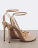 Aquazzura Aquazzura Lumiere embellished leather-trimmed sandals - 4