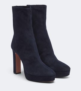 Aquazzura Aquazzura Martine suede platform ankle boots