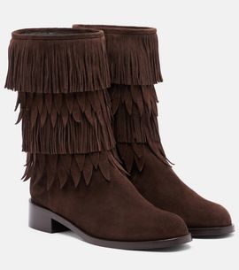 Aquazzura Aquazzura Maverick fringed suede mid-calf boots