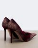Aquazzura Aquazzura Meadow lace-trimmed velvet pumps - 4