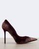 Aquazzura Aquazzura Meadow lace-trimmed velvet pumps - 5