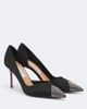 Aquazzura Aquazzura Narcisse crystal-embellished satin pumps - 1
