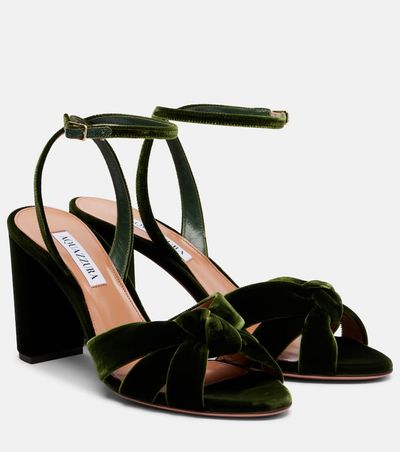 Aquazzura Aquazzura Nina 85 velvet sandals