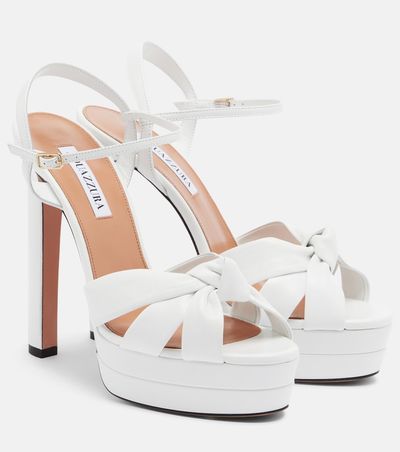 Aquazzura Aquazzura Nina leather platform sandals