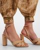 Aquazzura Aquazzura Nina raffia slingback sandals - 2