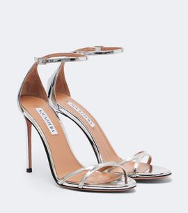 Aquazzura Aquazzura Nuda mirrored leather sandals