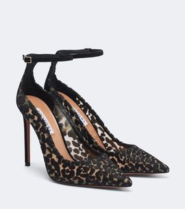 Aquazzura Aquazzura Panthera leopard-print mesh pumps