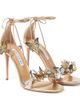 Aquazzura Aquazzura Papillon 105 appliquÃ© leather sandals - 1