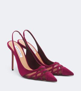Aquazzura Aquazzura Perfect Match suede slingback pumps