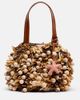 Aquazzura Aquazzura Pom Pom beaded top-handle bag - 1