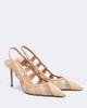 Aquazzura Aquazzura Screen suede and mesh slingback pumps - 1