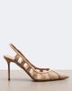 Aquazzura Aquazzura Screen suede and mesh slingback pumps - 5
