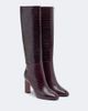 Aquazzura Aquazzura Sellier croc-effect leather knee-high boots - 1