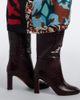 Aquazzura Aquazzura Sellier croc-effect leather knee-high boots - 3