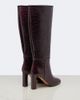 Aquazzura Aquazzura Sellier croc-effect leather knee-high boots - 4
