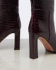 Aquazzura Aquazzura Sellier croc-effect leather knee-high boots - 5