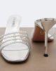Aquazzura Aquazzura Sensation Crystal metallic leather mules - 6