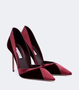 Aquazzura Aquazzura Shadow velvet and satin pumps