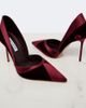 Aquazzura Aquazzura Shadow velvet and satin pumps - 5