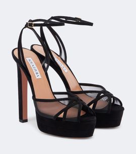 Aquazzura Aquazzura Shear suede platform sandals