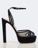 Aquazzura Aquazzura Shear suede platform sandals - 5
