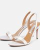 Aquazzura Aquazzura So Nude 85 satin sandals - 4