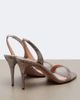 Aquazzura Aquazzura So Nude metallic leather slingback sandals - 3