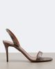 Aquazzura Aquazzura So Nude metallic leather slingback sandals - 5