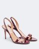 Aquazzura Aquazzura So Nude patent leather slingback sandals - 1