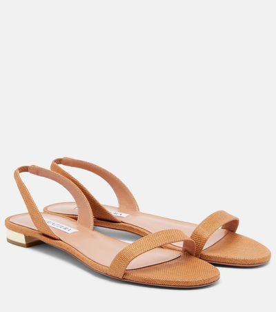 Aquazzura Aquazzura So Nude raffia sandals