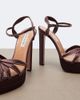 Aquazzura Aquazzura Soulmate Crystal satin platform sandals - 6
