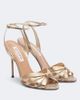 Aquazzura Aquazzura Soulmate metallic leather sandals - 1