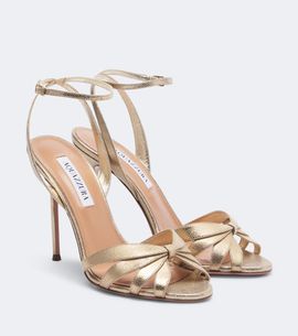 Aquazzura Aquazzura Soulmate metallic leather sandals