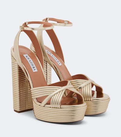 Aquazzura Aquazzura Sundance leather platform sandals