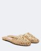 Aquazzura Aquazzura Sweet Surrender metallic leather mules - 1