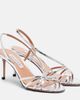 Aquazzura Aquazzura Talk To Me 75 metallic leather sandals - 1