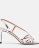 Aquazzura Aquazzura Talk To Me 75 metallic leather sandals - 4