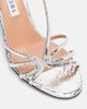 Aquazzura Aquazzura Talk To Me 75 metallic leather sandals - 5
