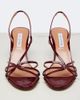 Aquazzura Aquazzura Talk To Me patent leather slingback sandals - 6