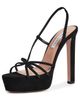 Aquazzura Aquazzura Talk To Me Plateau Sandals 130mm Black - 1