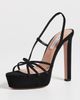 Aquazzura Aquazzura Talk To Me Plateau Sandals 130mm Black - 2