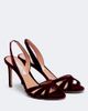 Aquazzura Aquazzura Tati velvet slingback sandals - 1