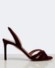 Aquazzura Aquazzura Tati velvet slingback sandals - 5