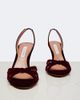Aquazzura Aquazzura Tati velvet slingback sandals - 6