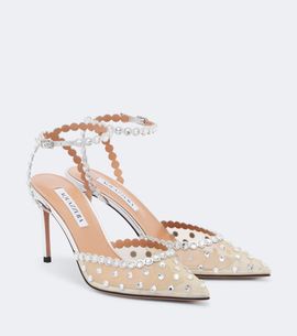 Aquazzura Aquazzura Tequila embellished mesh pumps