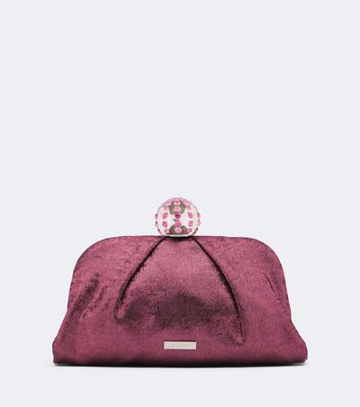 Aquazzura Aquazzura Tequila Mini embellished satin clutch
