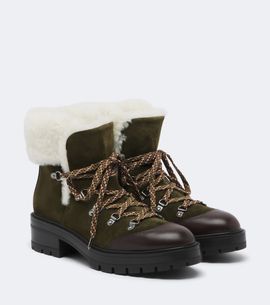 Aquazzura Aquazzura Val Disere suede lace-up boots