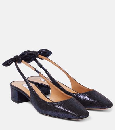 Aquazzura Aquazzura Very Bow 35 slingback pumps